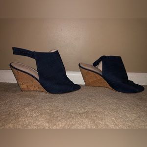 Nine West Denim Wedges size 10